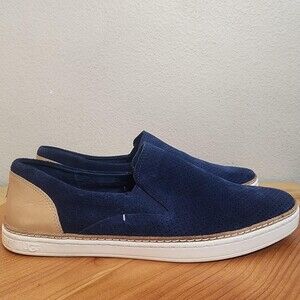 UGG Shoes Womens Size 10 Blue Suede Slip On Perforated Casual Sneakers Walking